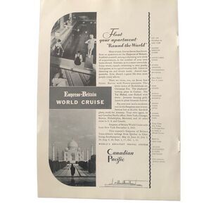 Vintage 1932 Canadian Pacific Float Your Apartment Ad Advertisment